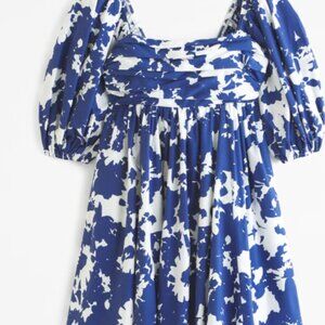 Abercrombie & Fitch Emerson Puff Sleeve Mini Dress - MTall - LIKE NEW